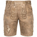 Lederhose Wildbock - Fels & Eiche - SET mit Hosenträgern
