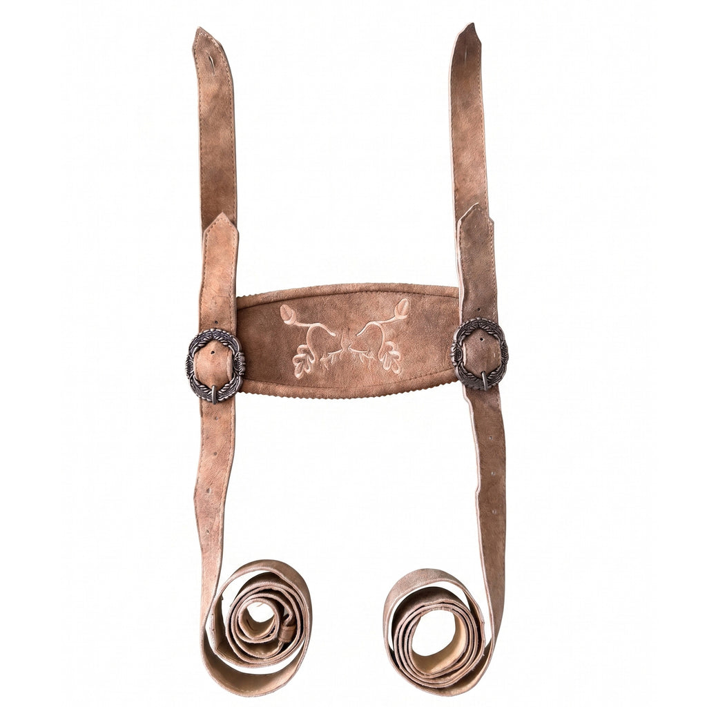 Lederhose Wildbock - Fels & Eiche - SET mit Hosenträgern